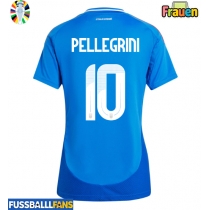 Italien Lorenzo Pellegrini #10 Heimtrikot Frauen EM 2024 Kurzarm